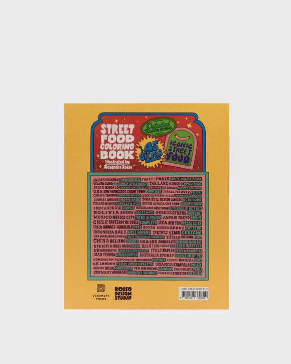Street Food Coloring Book