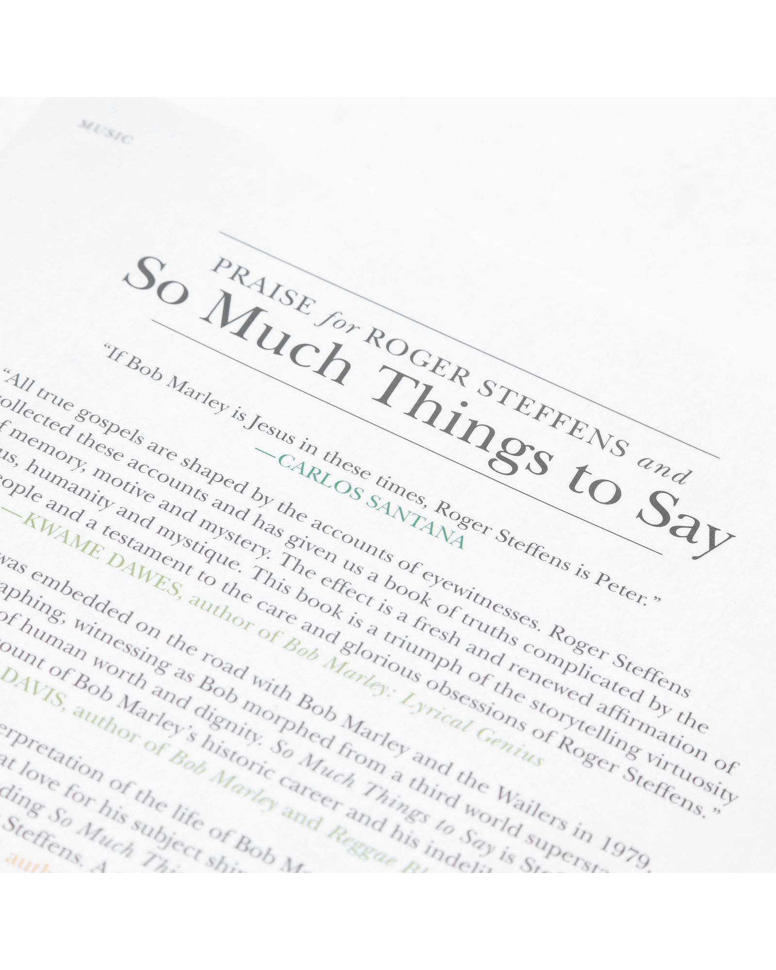 So Much Things to Say (The Oral History of Bob Marley)