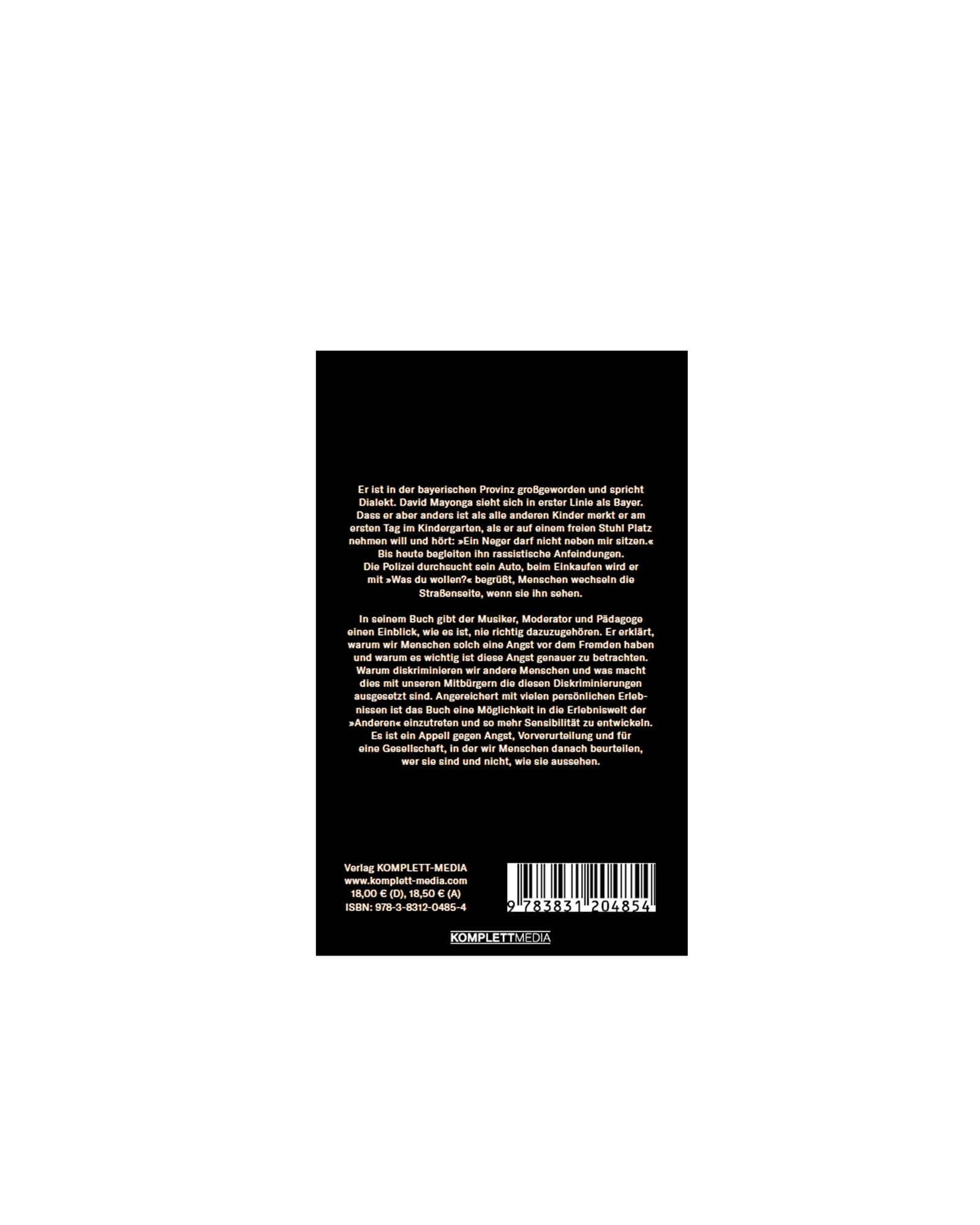 David Mayonga-Ein Neger darf nicht neben mir sitzen