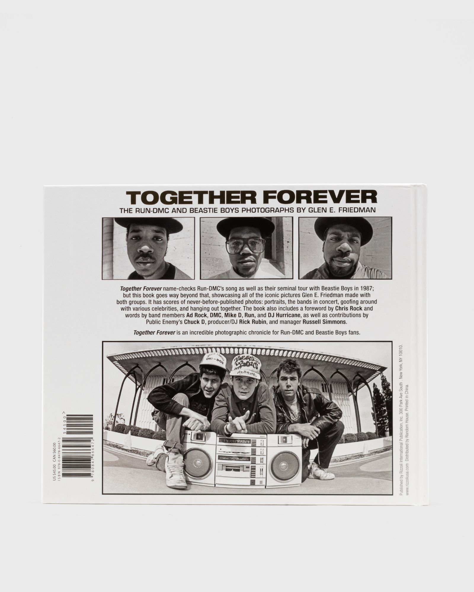 "Together Forever - Beastie Boys and RUN-DMC" by  Glen Friedman & Chris Rock