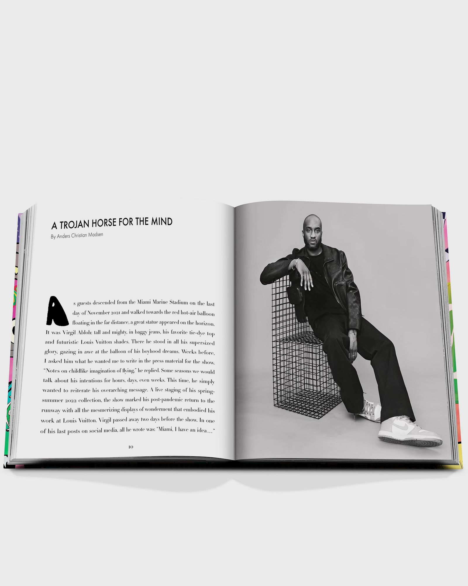 "Louis Vuitton: Virgil Abloh (Cartoon Cover)" by Anders C. Madsen