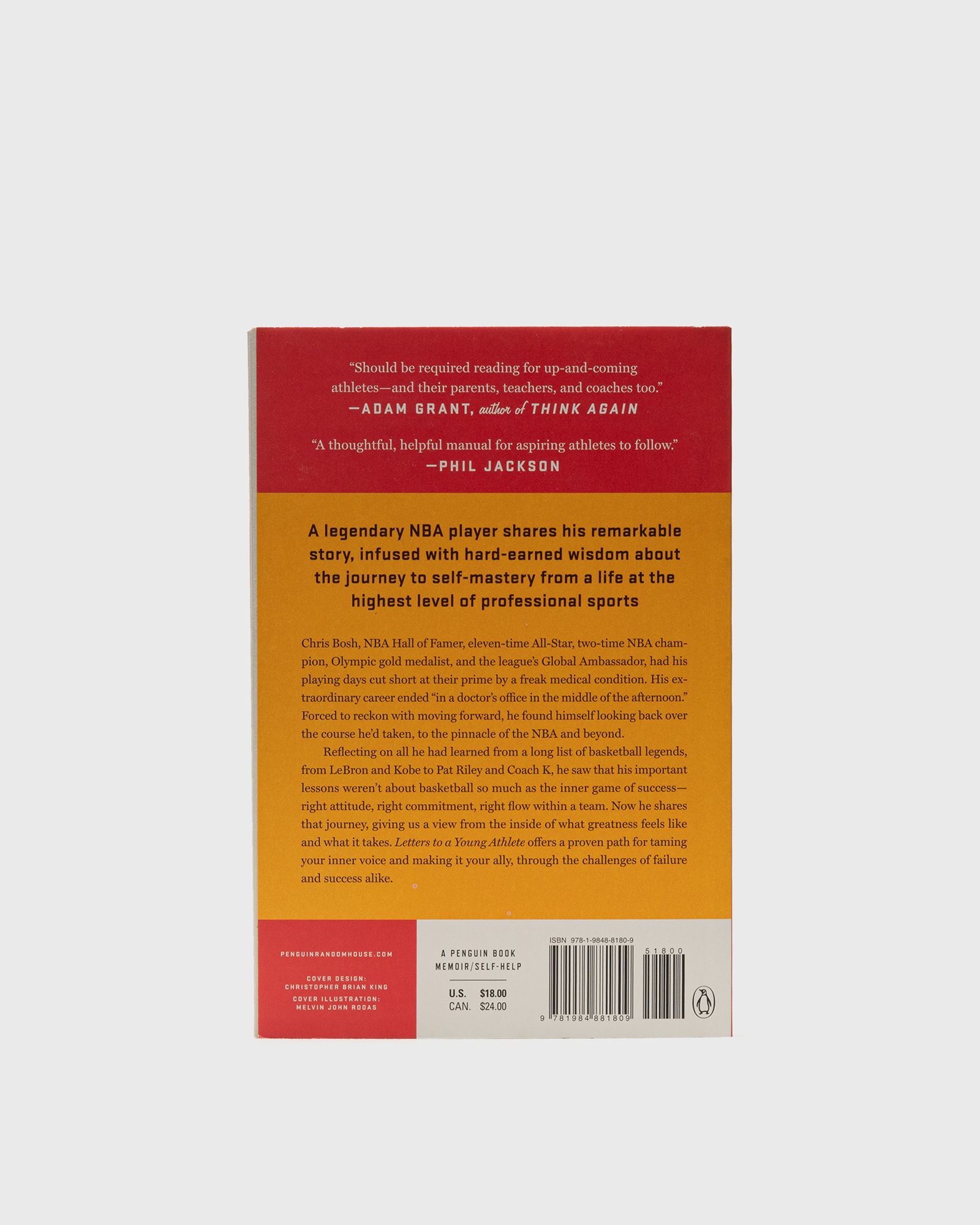 "Chris Bosh: Letters to a Young Athlete" by Chris Bosh