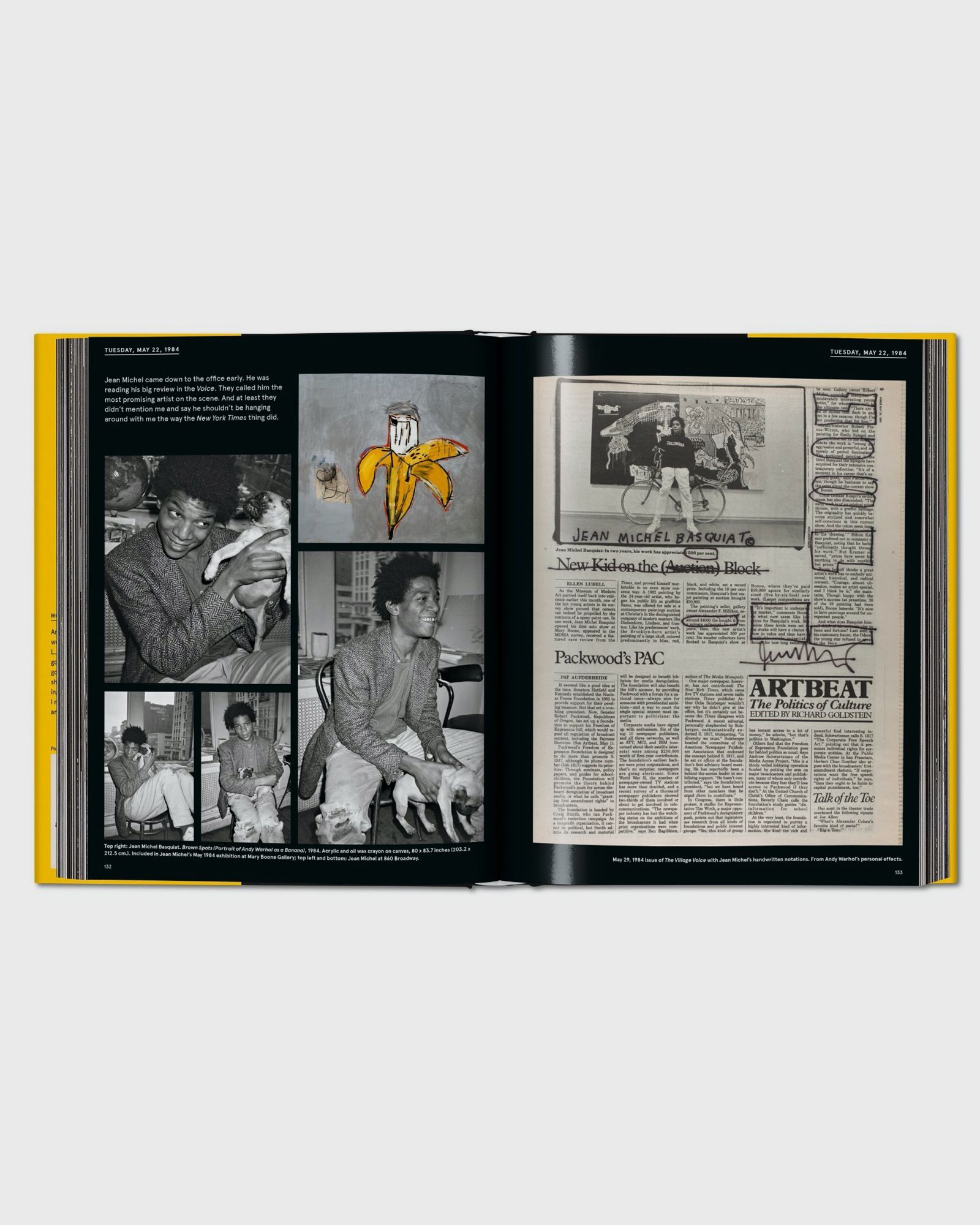 "Warhol on Basquiat" by Michael Dayton Hermann