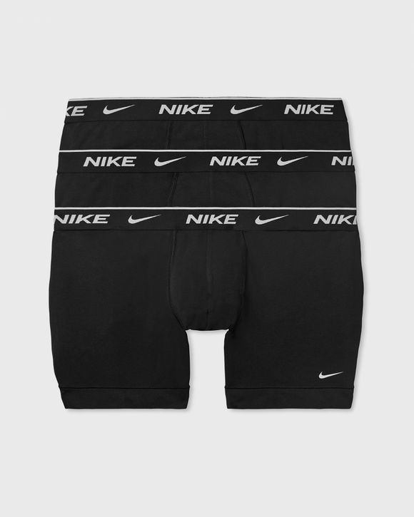 Nike EVERYDAY COTTON STRETCH BOXER BRIEF 3-PACK Black - BLACK