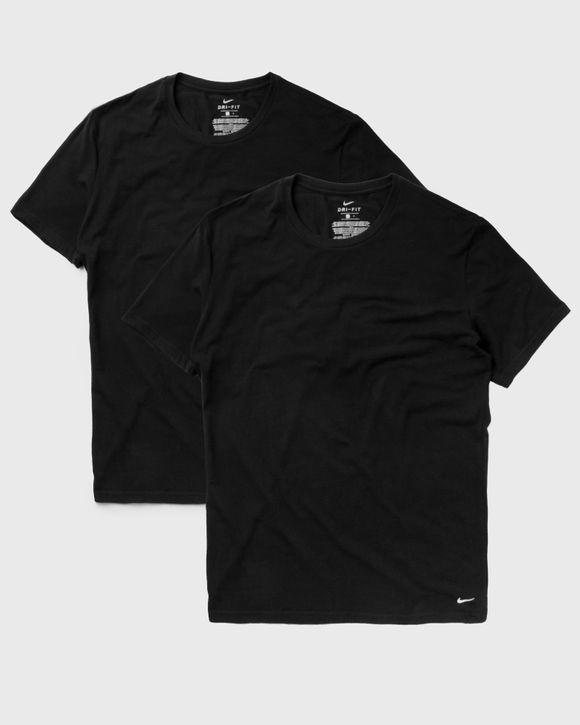 Nike EVERYDAY COTTON STRETCH CREWNECK TEE 2 PACK Black BSTN Store