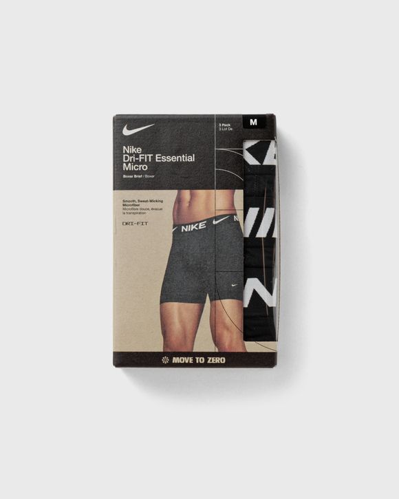 Nike BOXER BRIEF 3-PACK Black - BLACK/BLACK/BLACK