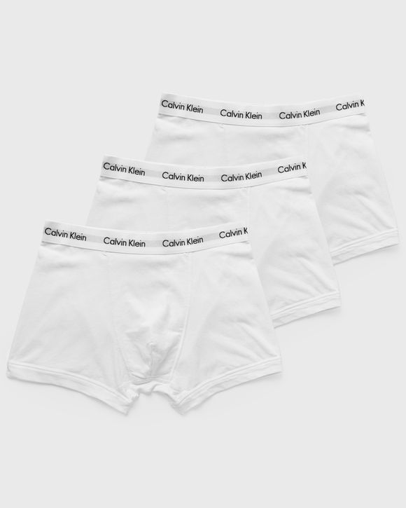 Calvin Klein 3 Pack Cotton Stretch Trunks - White