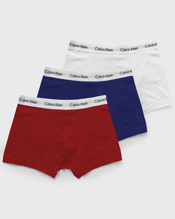 Calvin Klein Underwear MODERN COTTON STRETCH TRUNK 3-PACK Multi - BLACK/  WHITE/ GREY HEATHER