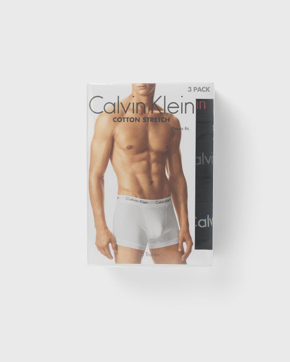 Calvin Klein Underwear COTTON STRETCH Trunk TRUNK 3 PACK Black - black