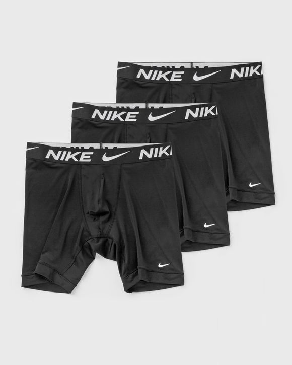 Nike BOXER BRIEF LONG 3-PACK Black - BLACK