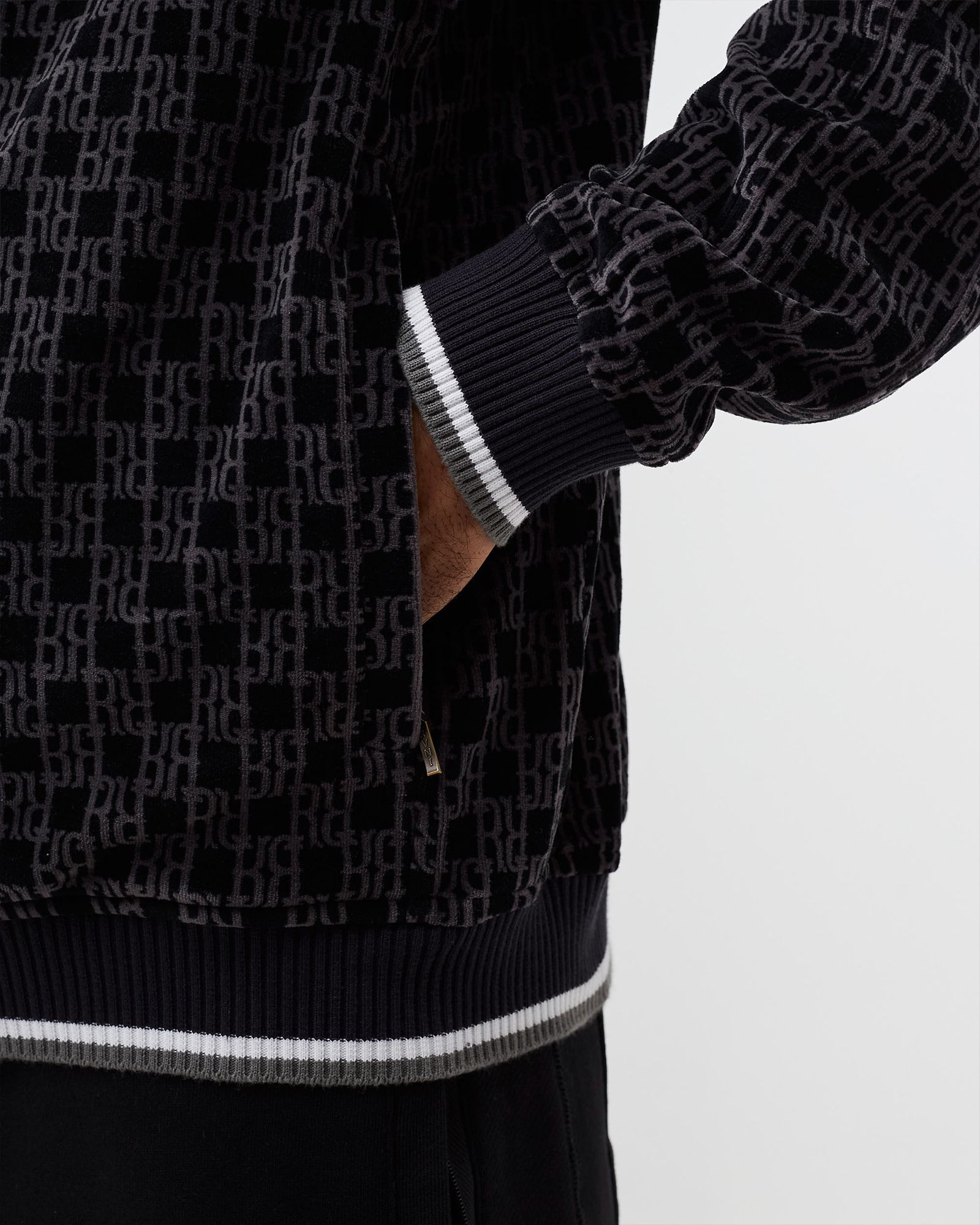 RR Monogram Velour Jacket