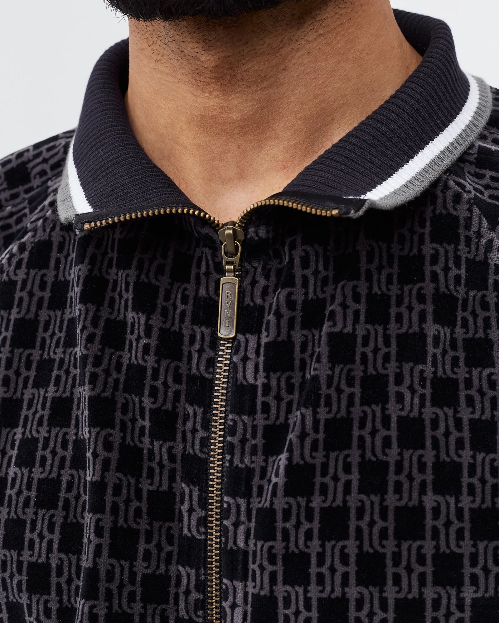 RR Monogram Velour Jacket