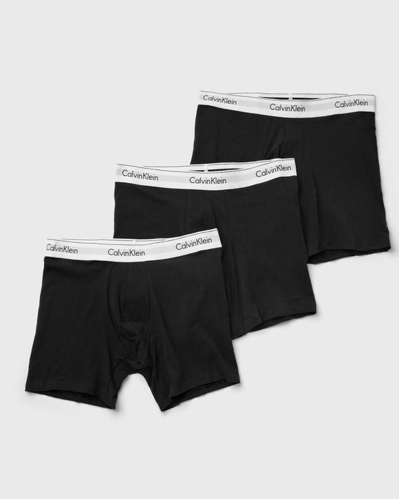 Calvin Klein Underwear MODERN COTTON STRETCH BOXER BRIEF 3-PACK Black -  BLACK/ BLACK/ BLACK