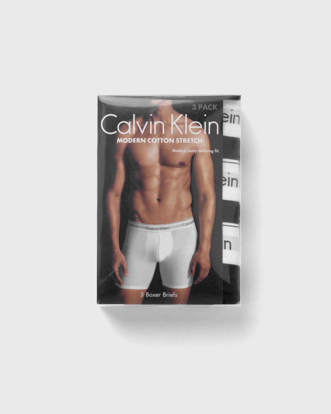 Calvin Klein Underwear MODERN COTTON STRETCH BOXER BRIEF 3 PACK Black BSTN Store