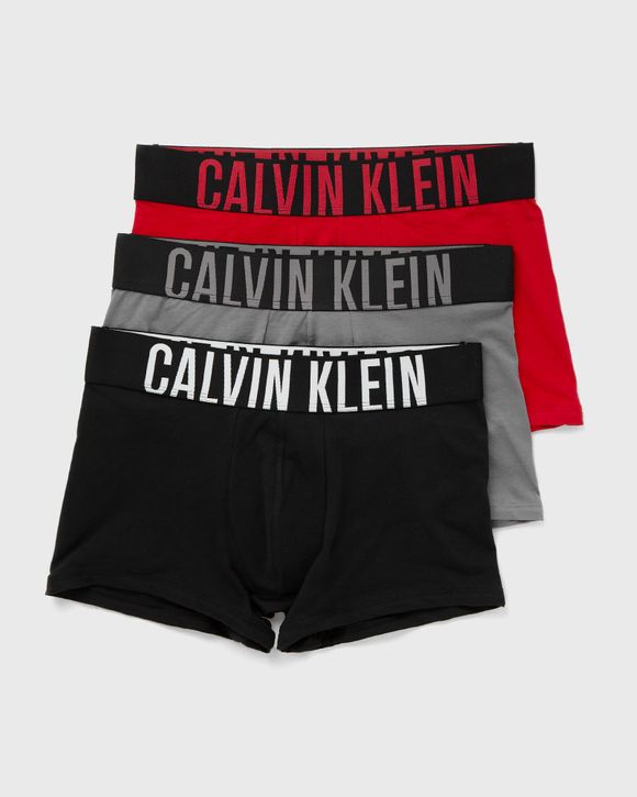 Calvin Klein 3 Pack Stencil Logo Trunks in Blue for Men