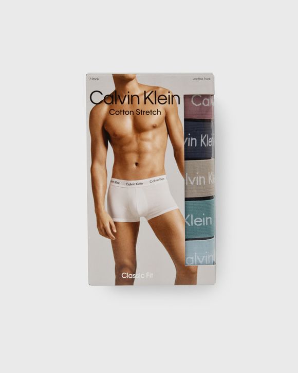 Calvin Klein Underwear COTTON STRETCH Low Rise Trunk LOW RISE TRUNK 7 PACK  Black