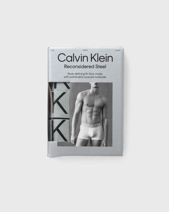 Calvin Klein Underwear SUSTAIN STEEL COTTON TRUNK 3-PACK Black