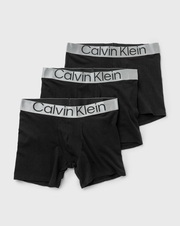 Calvin Klein Cotton Stretch Boxer Brief 3-Pack Black Multi NU2666-299/PAZ  at International Jock