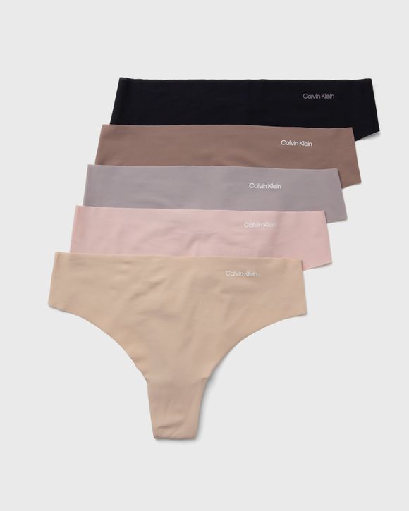 Seamless Thongs For Women No Show Thong Underwear Women 5 Pack, Basics, Xs