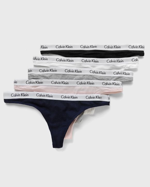 Calvin Klein Carousel Logo Cotton Thong Multipack Panty in White