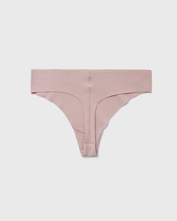 CALVIN KLEIN Invisibles High Waist Pink Thong Panty Underwear Womens Sz M 6  XL 8