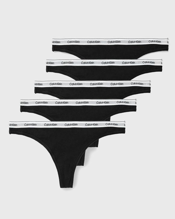 Calvin Klein Underwear WMNS 5 PACK THONG (LOW-RISE) Black