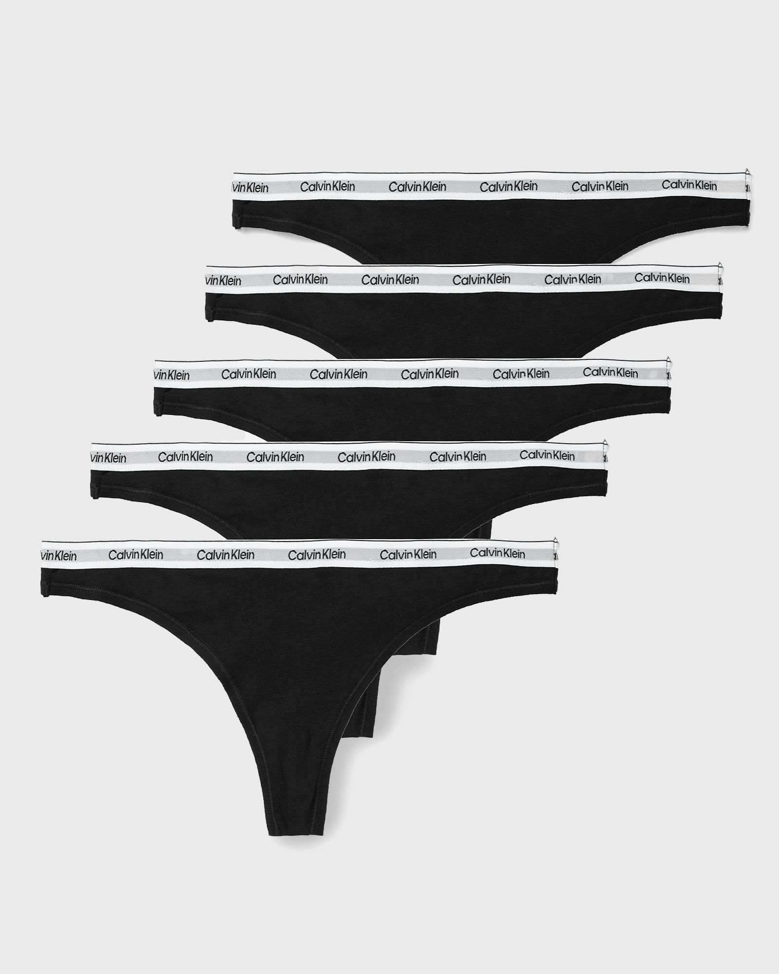 Calvin Klein Underwear - wmns 5 pack thong (low-rise) women panties black in größe:xs