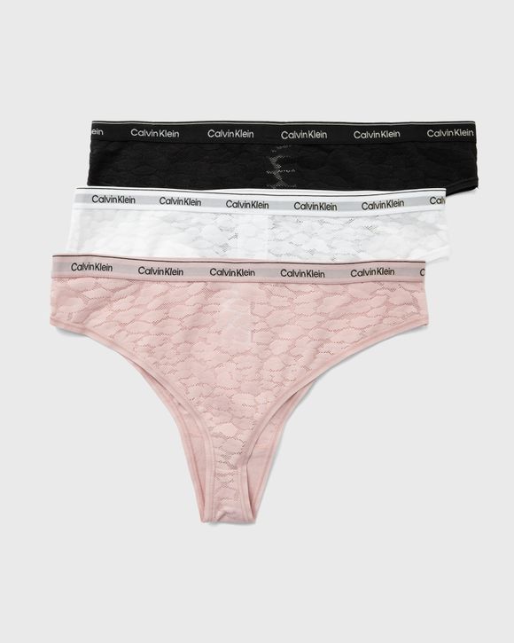 Calvin Klein Underwear WMNS 3 PACK THONG (MID-RISE) Multi