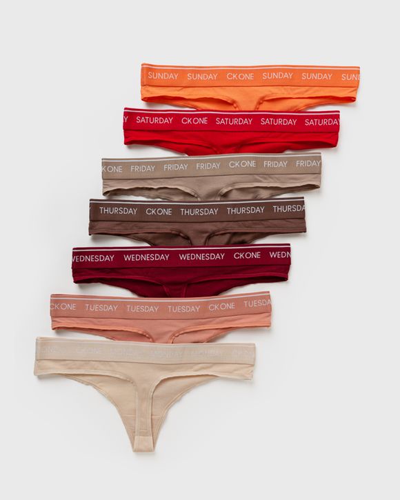 Calvin Klein Underwear WMNS THONG 7-PACK Multi - MULTI