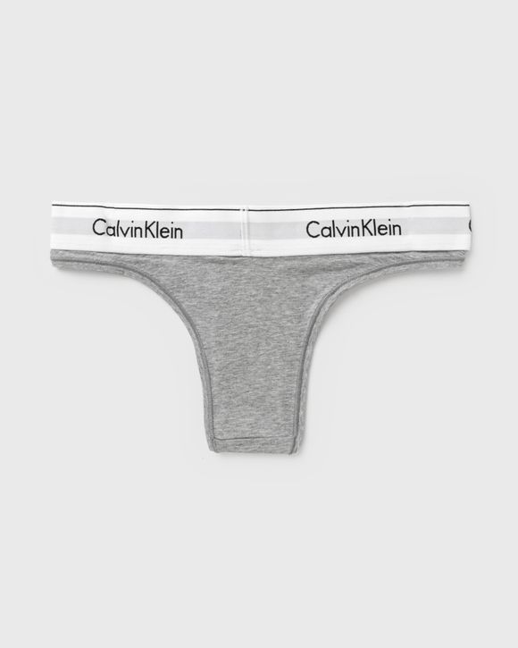 Calvin Klein Curve Modern Cotton Plus Thong - Grey