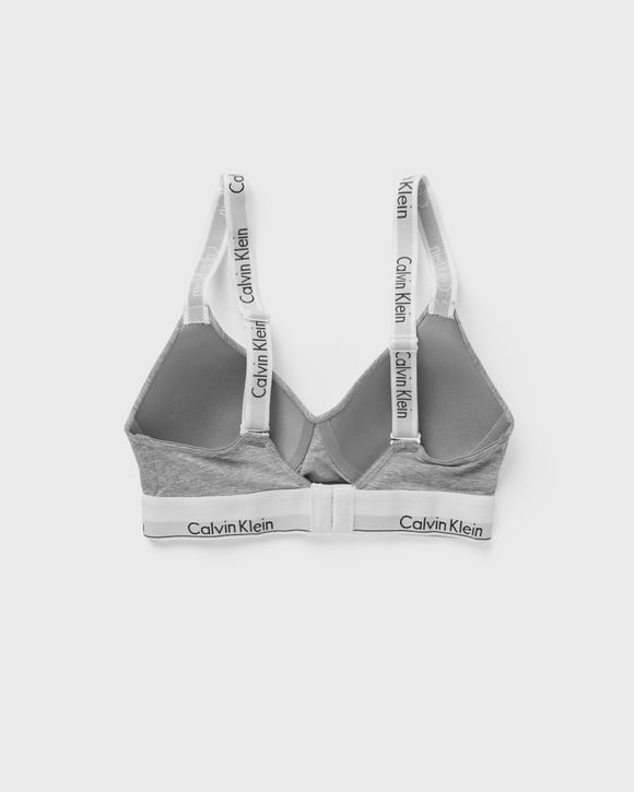 Calvin Klein Underwear Triangle Bra in Light Grey