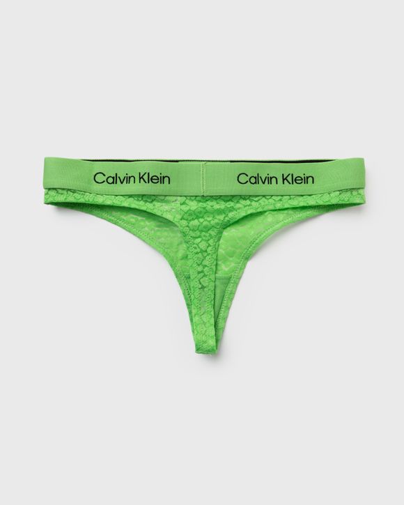 Calvin Klein Underwear WMNS MODERN THONG Green - FABULOUS GREEN