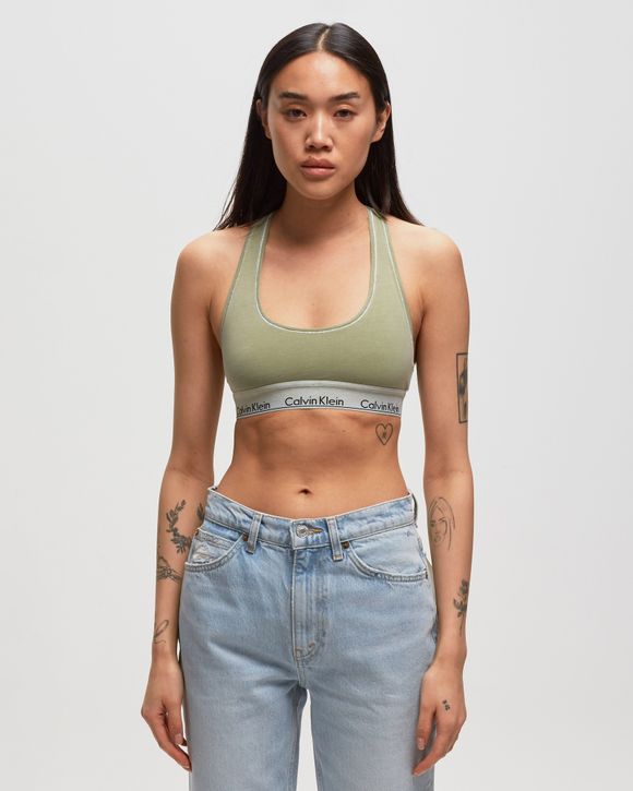 Calvin Klein Underwear WMNS UNLINED BRALETTE Green - ECO GREEN