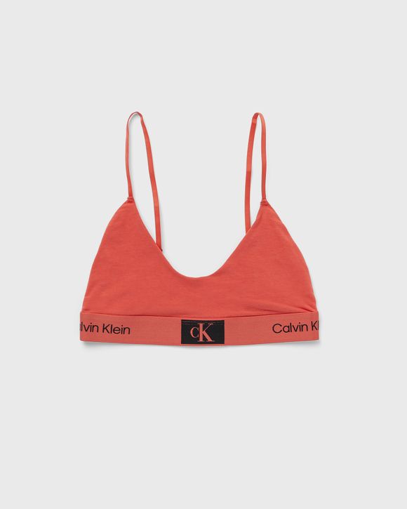 Calvin Klein Underwear WMNS BRA SET (UNLINED BRALETTE & THONG) Black/Red