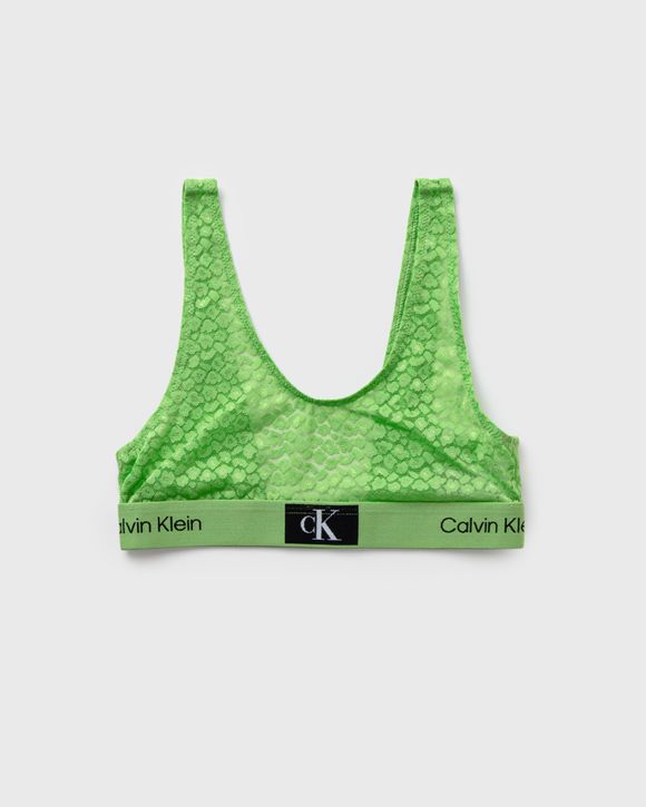 Lime green calvin klein bralette best sale