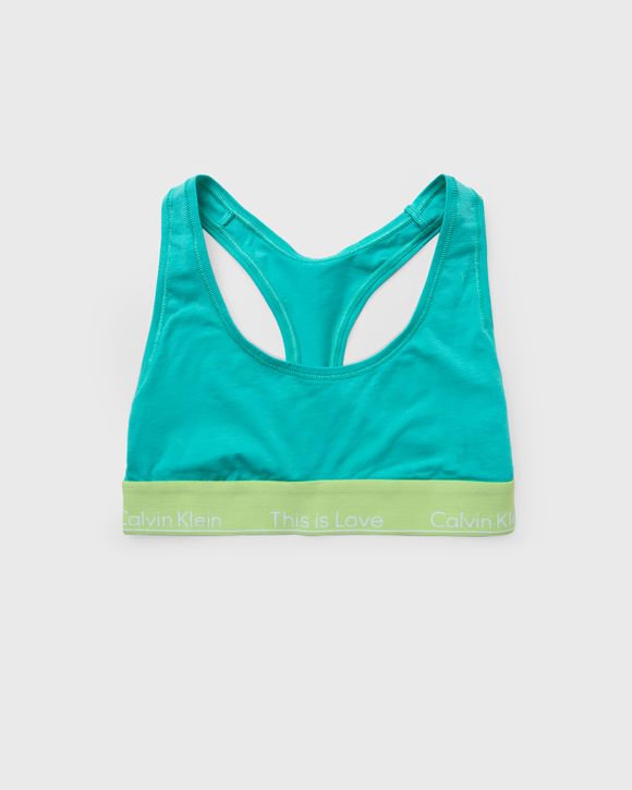 Calvin Klein Underwear WMNS UNLINED BRALETTE Blue - AQUA GREEN