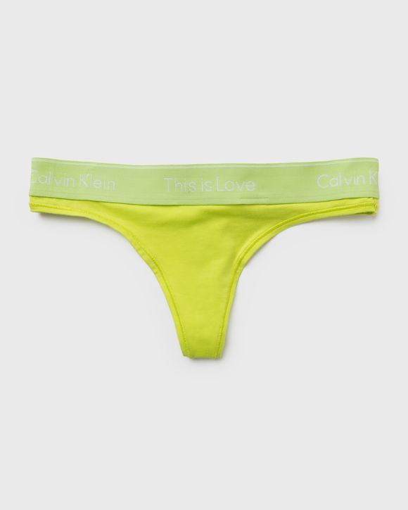 Calvin Klein Underwear Thong in Pop Yellow