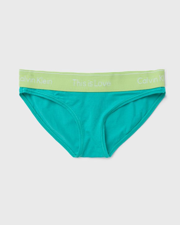 Buy Calvin Klein Underwear Women Blue Elasticized Waist Solid Recycled  Bikini Panties 