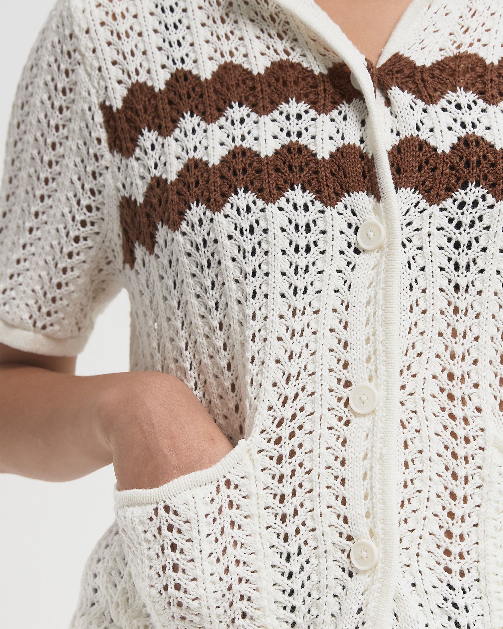 SUNSET CROCHET SHIRT