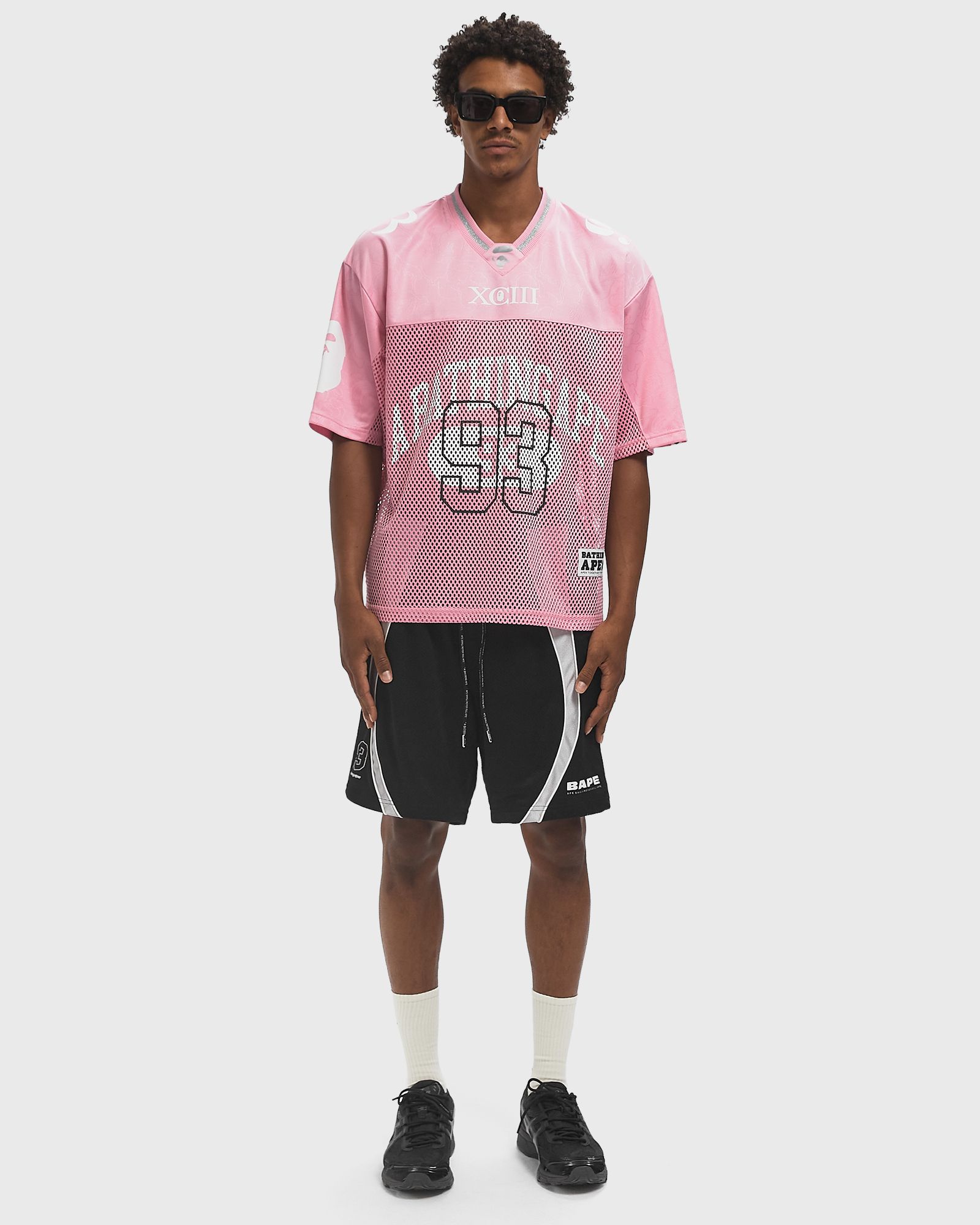 LINE CAMO MULTI LOGO RELAXED FIT FOOTBALL JERSEY