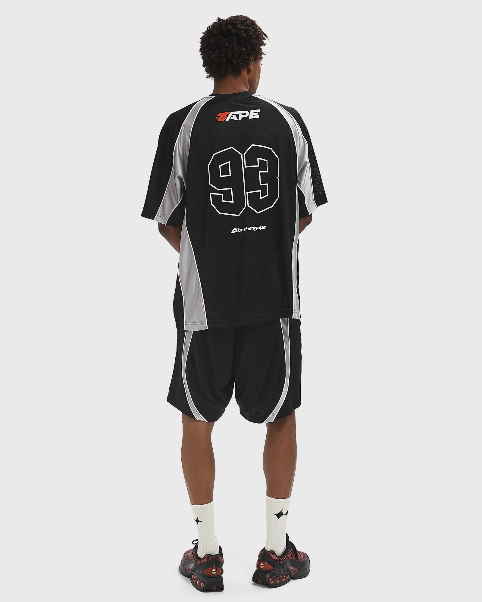 SOLID CAMO JACQUARD MULTILOGO RELAXED FIT FOOTBALL JERSEY