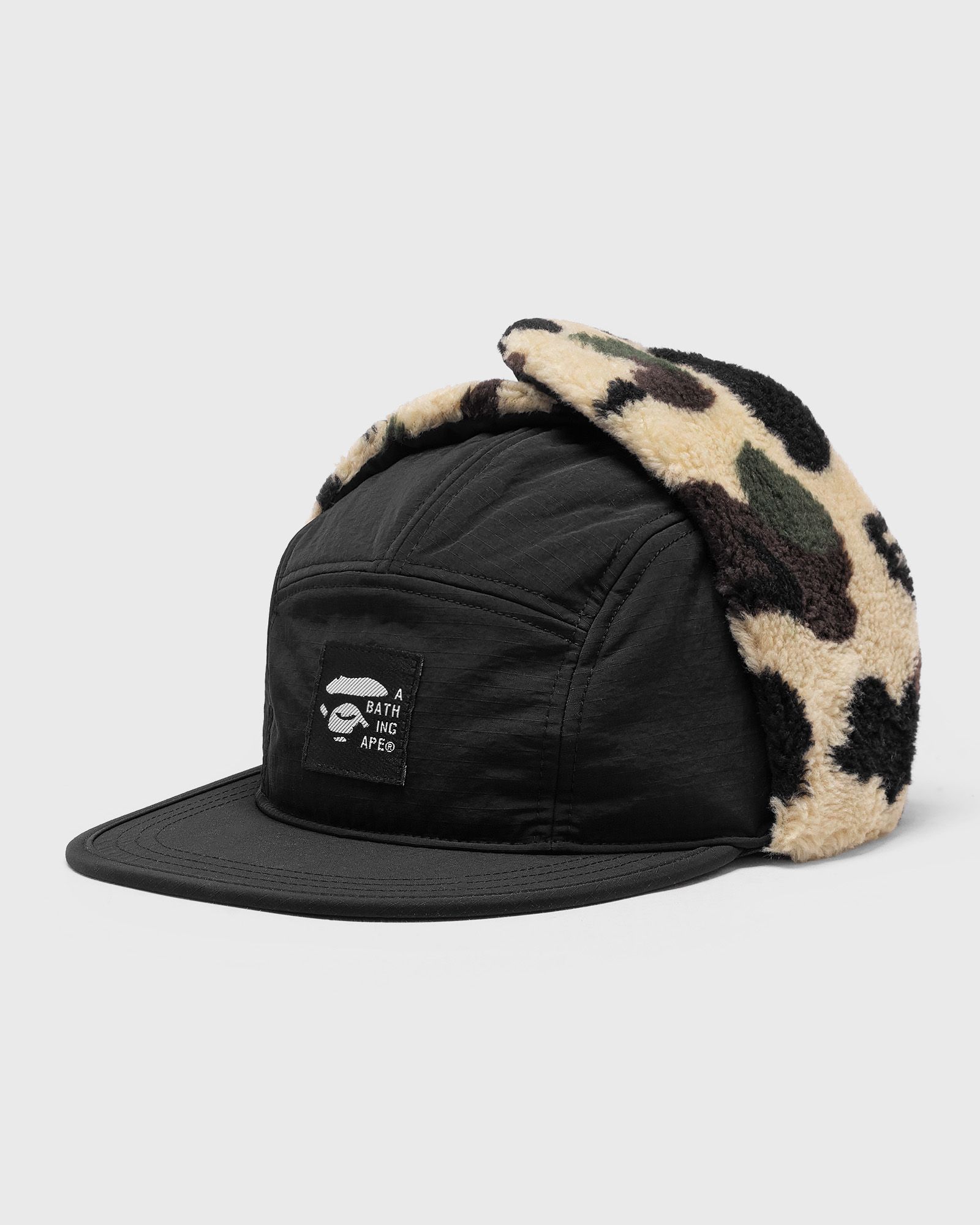 A Bathing Ape A Bathing Ape 1ST CAMO PUFFY FLIGHT CAP in black