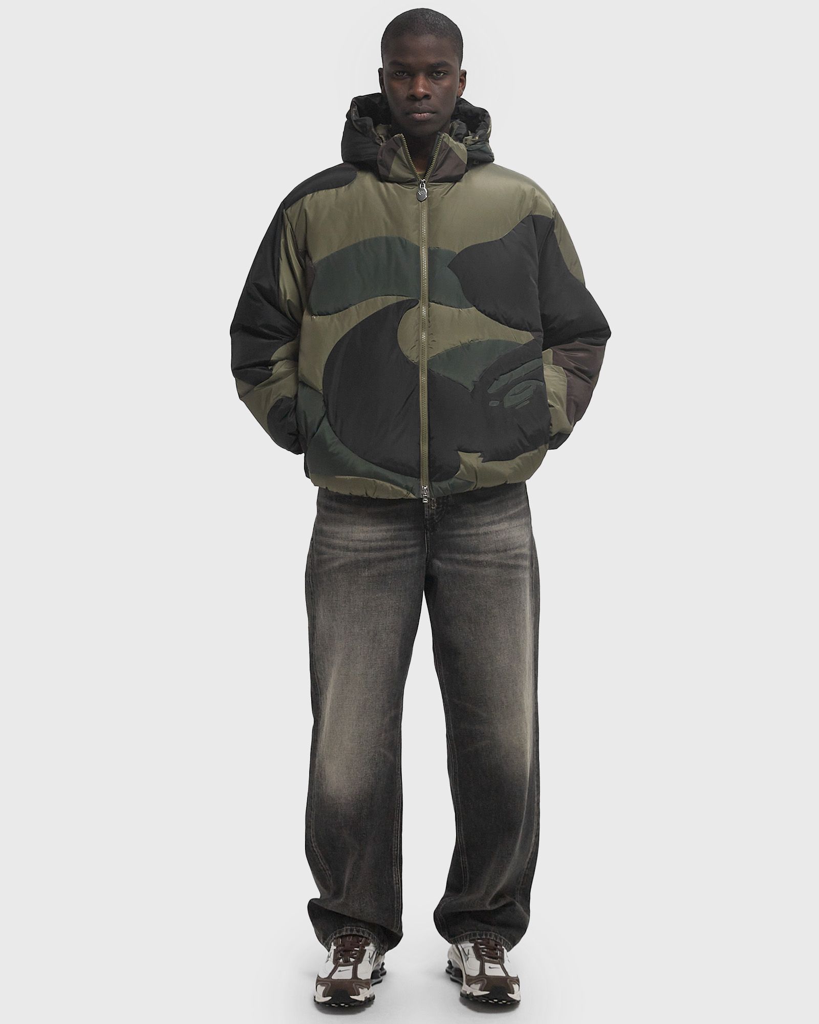 1ST CAMO NYLON DOWN JACKET