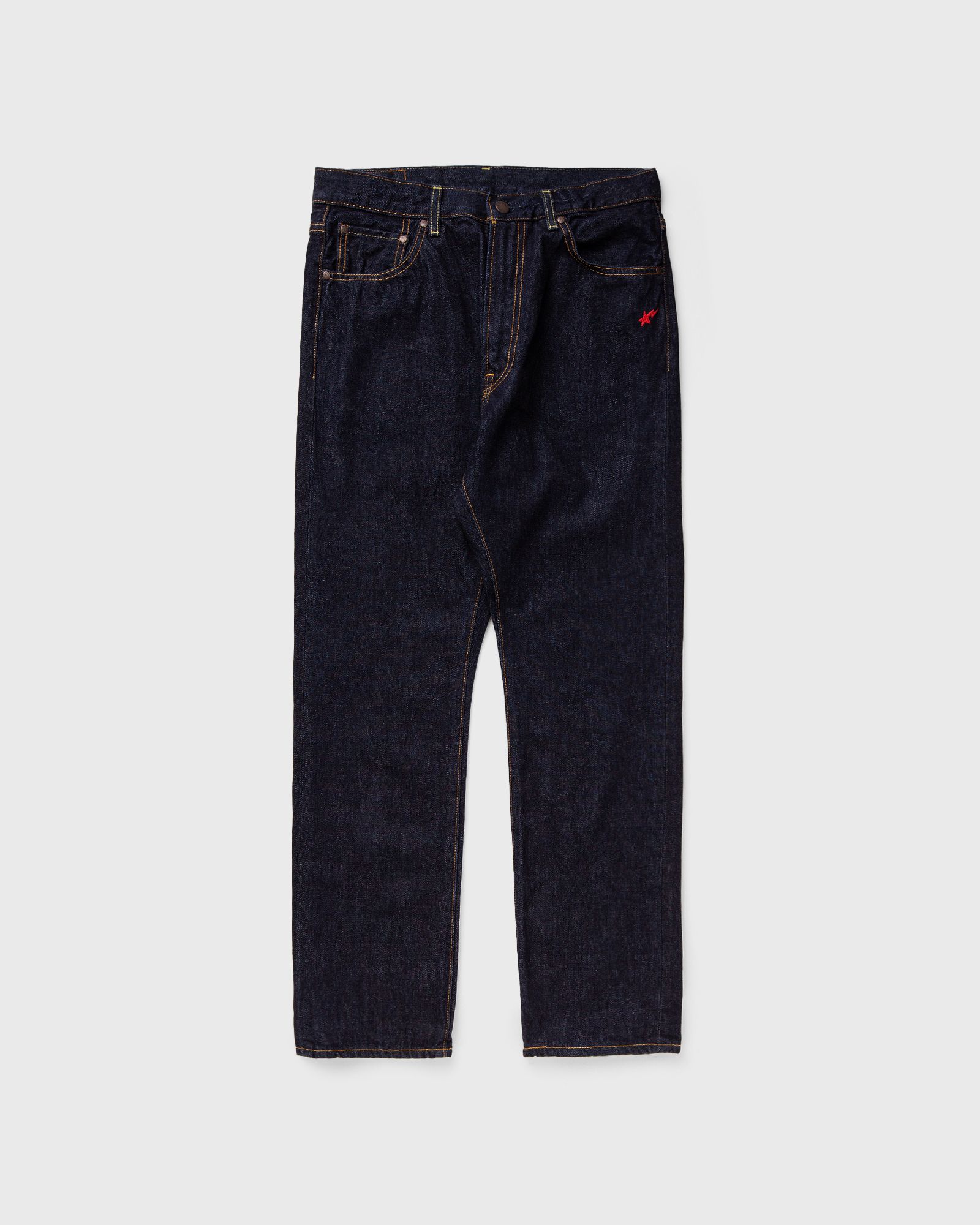 【A BATHING APE】STA PATTERN DENIM バケットハット A BATHING APE（アベイシングエイプ）の「SHARK PATTERN DENIM