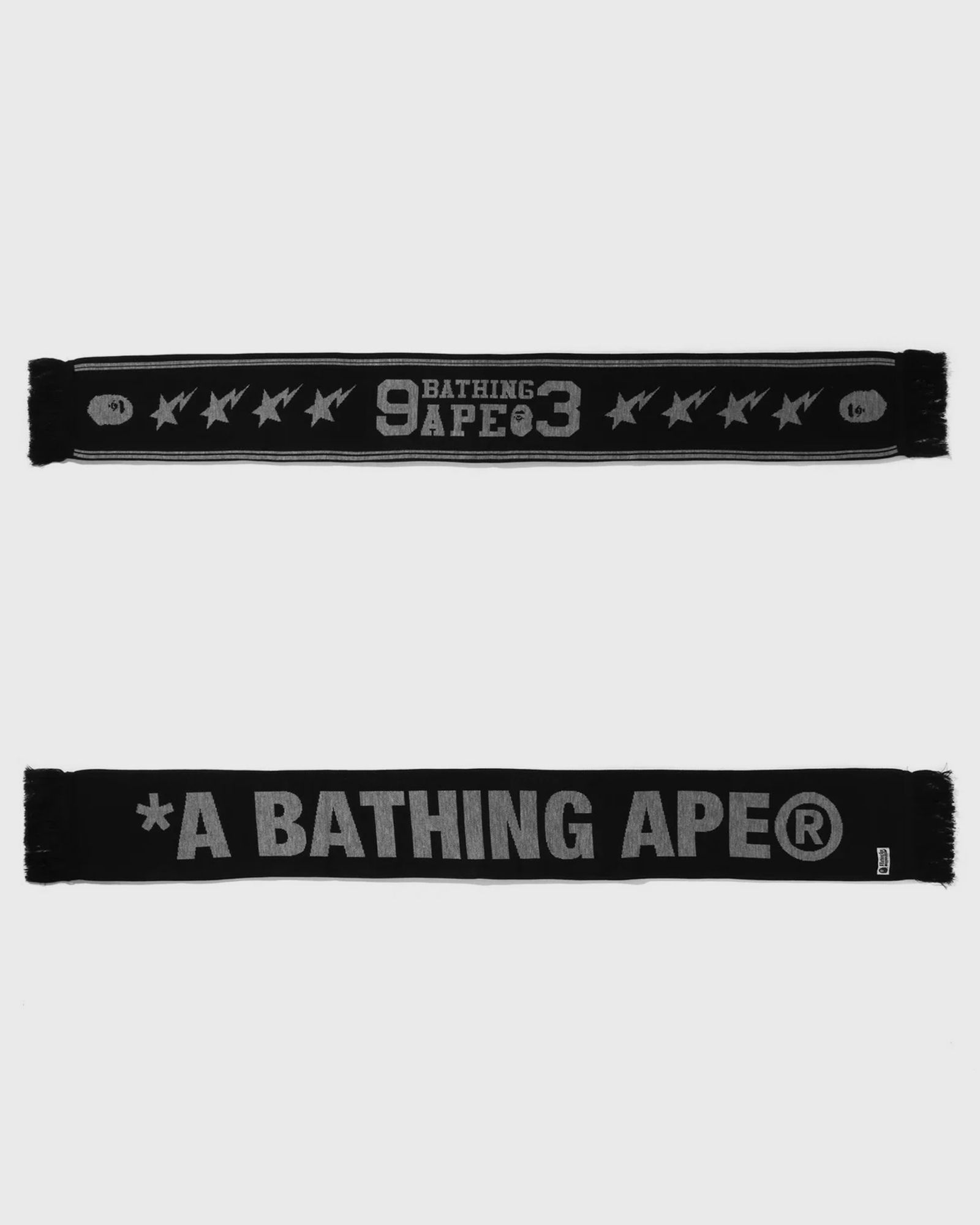 JACQUARD BAPE LOGO LONG SCARF