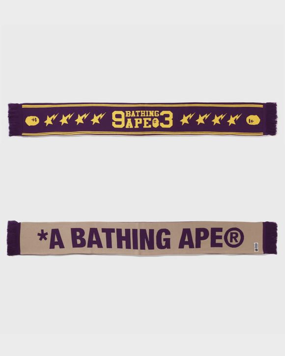 JACQUARD BAPE LOGO LONG SCARF