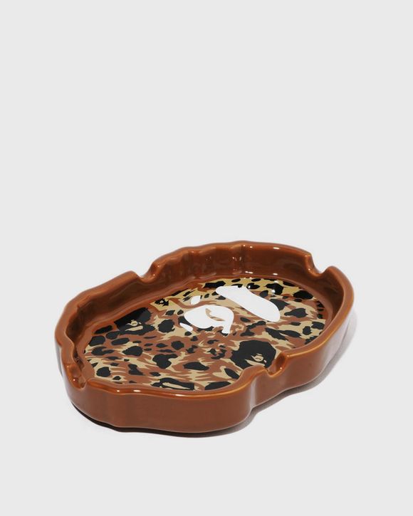 WILD LEOPARD PATTERN APE HEAD ASHTRAY