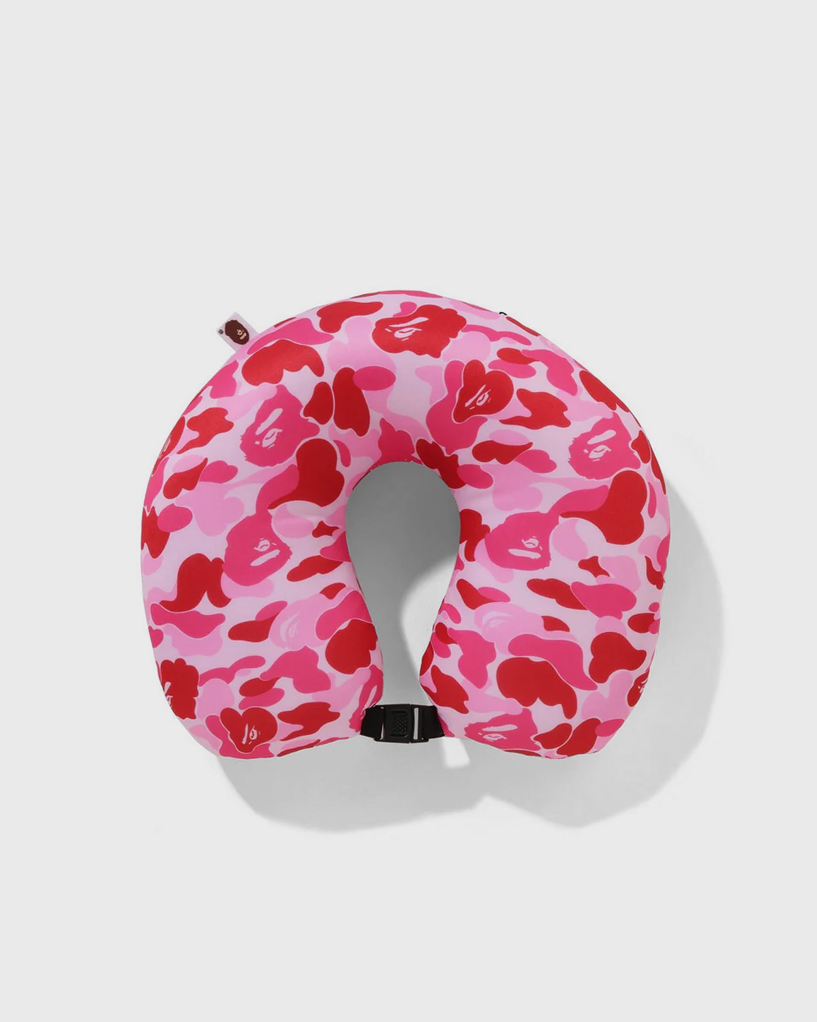 A Bathing Ape ABC CAMO 2WAY APE HEAD NECK PILLOW Pink | BSTN Store