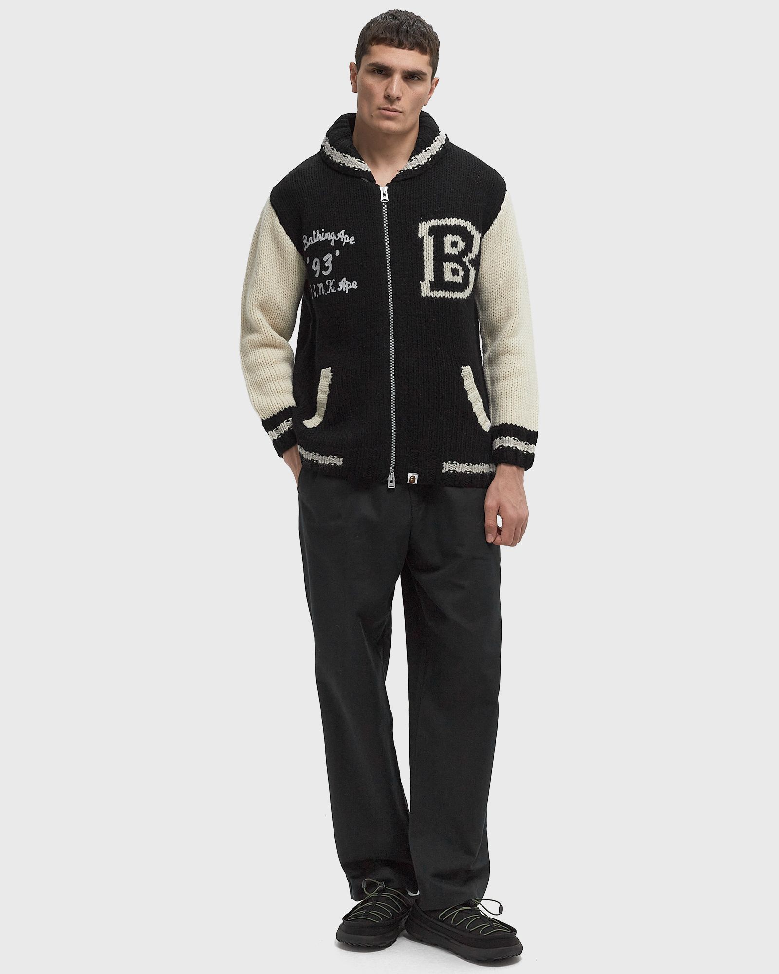 A BATHING APE COWICHAN CARDIGAN