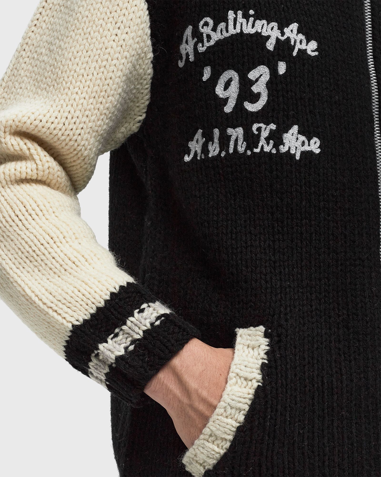A BATHING APE COWICHAN CARDIGAN